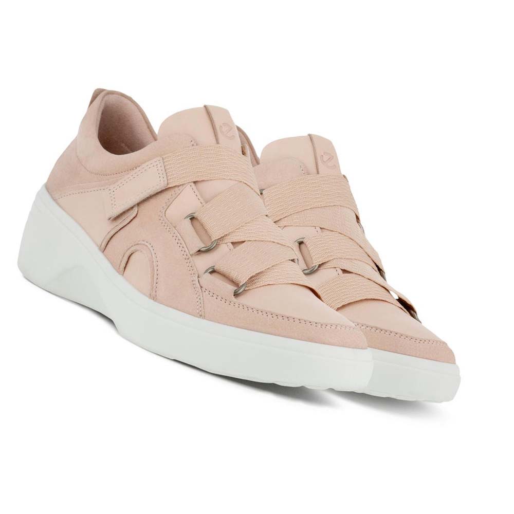 Women's Ecco Soft 7 Wedge Sneakers Pink / Rose | Canada 248NWY